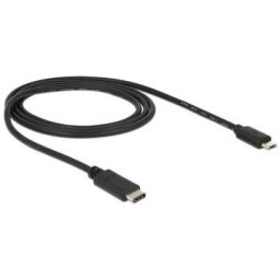 Delock Cable USB Type-C™ 2.0 male > USB 2.0 type Micro-B male 1m black
