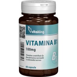 Vitamina B1, 100 mg, 60 capsule, Vitaking