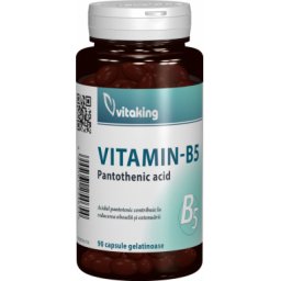 Vitamina B5 (acid pantotenic) 200mg, 90 capsule gelatinoase, Vitaking