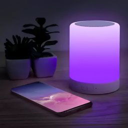 Lampa de veghe smart LED music player mai multe culori touch control handsfree