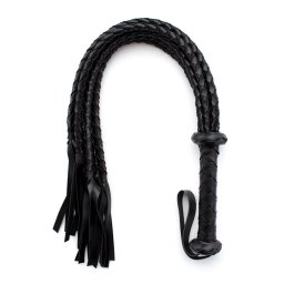 Fetish Addict Braided Flogger 75cm Black
