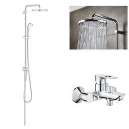 Coloana dus Grohe Tempesta 250+baterie cada Grohe Bauloop (26980001,23602001)