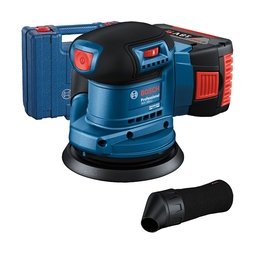 Bosch - GEX 185-LI - Slefuitor cu excentric cu 1 acumulator, Li-Ion, 18 V, 4 Ah, 125 mm