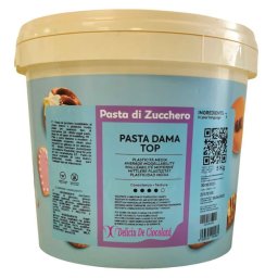 DAMA TOP Pasta de Zahar Alba, Acoperire, Decoruri si Flori, 5 kg, IRCA