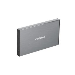 HDD Rack Natec external enclosure RHINO GO for 2,5'' SATA, USB 3.0, Grey