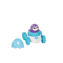 Jucarie interactiva pentru bebelusi Tomy Toomies - Ou de curse, Alb-Albastru