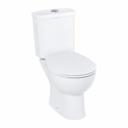 Set WC stativ Grohe Bau Ceramic Rimless cu capac inchidere lenta