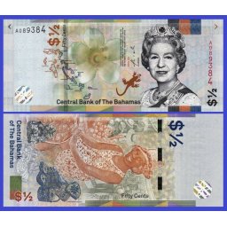 Bahamas 2019 - 1/2 dollar, necirculata