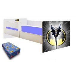 Pat Junior Batman 160x80 cu saltea 2-12 ani