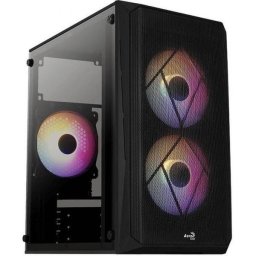 Carcasa Aerocool CS-107 V2, Mini Tower, Plexiglass, Negru