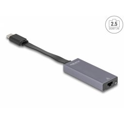 Adaptor USB 3.1 type C la 2.5 Gigabit LAN Slim, Delock 66248