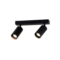 Spot Liniar cu 2 Proiectoare x GU10, Negru, 300x60x180mm