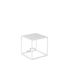 Măsută iluminată de exterior Ipotesi 300641, 16W LED, H:50 cm, IP44, albă