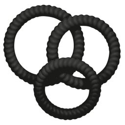 You2Toys Lust Cock Ring Trio 504297 Black