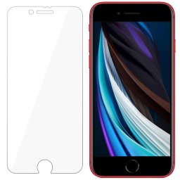Folie protectie sticla 3MK Flexible Glass pentru iPhone SE 2020, 0.3 mm, Transparent