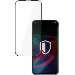 Folie protectie pentru iPhone 14/14 Pro, 3MK, Sticla, Negru/transparent