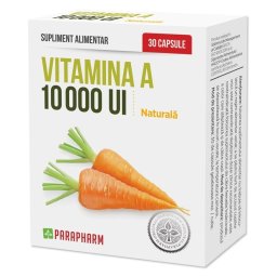 Vitamina A 10000 UI, 30 capsule, Parapharm
