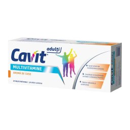 Cavit Adulti Multivitamine aroma de vanilie, 20 comprimate masticabile, Biofarm