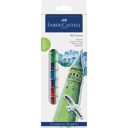 Culori ulei 12 culori 12ml Faber-Castell