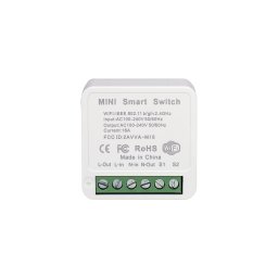 Releu inteligent PNI Smarthome SM81CM 1 canal, WiFi, 16A, comanda prin internet, aplicatie de mobil Tuya Smart, integrar