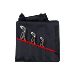 Set 3 clesti papagal KNIPEX Cobra 125-250 mm autoblocanti in husa rulabila, pentru instalatii si mentenanta, fabricat in Germania 00 19 55 S8