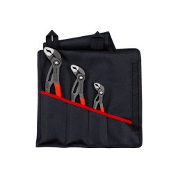 Set 3 clesti papagal KNIPEX Cobra 150-300 mm autoblocanti in husa rulabila, pentru instalatii si mentenanta, fabricat in Germania 00 19 55 S9