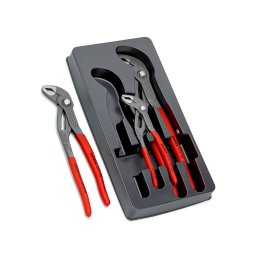 Set 3 clesti KNIPEX Cobra High-Tech 180-300 mm autoblocanti, pentru instalatii si mentenanta, fabricat in Germania 00 20 09 V02