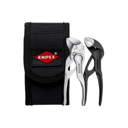 Set 2 mini clesti KNIPEX XS, Pliers Wrench XS si Cobra XS 100 mm, in borseta pentru curea, fabricat in Germania 00 20 72 V04 XS