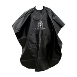 Pelerină pentru tuns, cu imprimeu Global Fashion, neagră