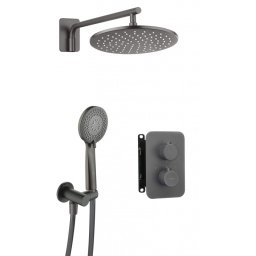 Set de duș cu baterie termostatata BXYZDEBT Finisaj: titan