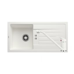 Set chiuveta de bucatarie 86 cm, Blanco FAVUM 45 S + baterie de bucatarie Blanco Daras, Alb