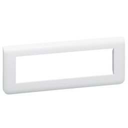 Rama alba pentru 8 module orizontale, 224x82 mm, Legrand Mosaic 078818