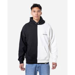 Hanorac Oversized Halved - black/white Mărime: M