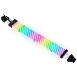 Cablu prelungitor RGB adresabil Lian Li Strimer Plus V2 12VHPWR 16 pini la 16 pini VGA, 8 benzi iluminare LED, PW16-8PV2