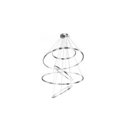 Azzardo AZ3417 - Lustră LED dimabilă pe cablu WHEEL LED/190W/230V crom lucios