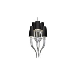 Azzardo AZ1417 - Lustră pe lanț DIABLO 12xE14/11W/230V negru