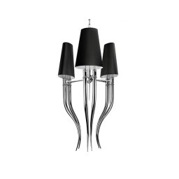 Azzardo AZ1344 - Lustră pe lanț DIABLO 6xE14/11W/230V negru