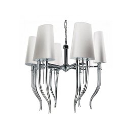 Azzardo AZ1389 - Lustră pe lanț DIABLO 12xE14/11W/230V alb