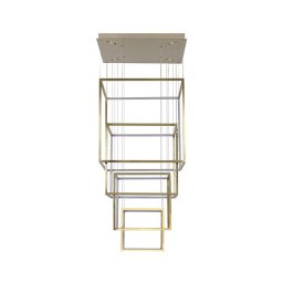 Azzardo AZ3140 - Lustră LED dimabilă pe cablu OPERA LED/329W/230V aurie