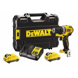 DEWALT DCD701D2-QW Masina compacta de insurubat 2x 12V 2Ah XR TSTAK negru/galben