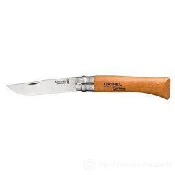 Opinel pocket knife No. 10 carbon w. wood handle