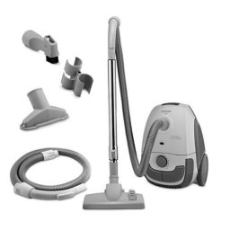 Aspirator cu sac 800 W, 2L, filtru HEPA10, multi-suprafețe, compact Gri