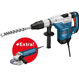 Bosch GBH 5-40 DCE Ciocan rotopercutor SDS-max 1150 W, 8.8 J + GWS 9-125 Polizor unghiular 900 W, diametru disc 125