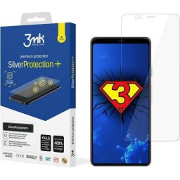 Folie protectie ecran antimicrobiana 3mk Silver Protect+ pentru Google Pixel 4 XL, Montaj umed