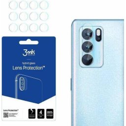Set 4 folii protectie camera, Sticla, Oppo Reno 6 Pro 5G, Transparent