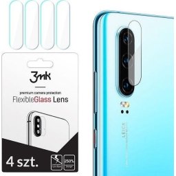 Set 4 folii protectie camera foto 3mk FlexibleGlass Lens pentru Nokia 6.2, Transparenta