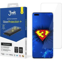 Folie protectie ecran 3mk SilverProtection+ antimicrobiana (Montaj umed) pentru Huawei Mate 40 Pro