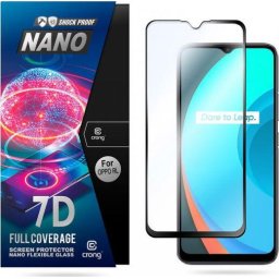 Folie de sticlă hibridă 9H Crong 7D Nano Flexible Glass pentru tot ecranul Oppo Realme C11