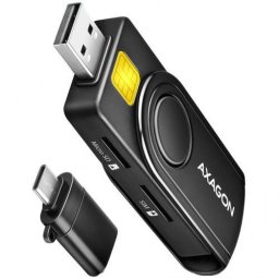 Card reader CRE-SMP2A Cititor carduri, USB Smart Card & SD/microSD/SIM Card PocketReader