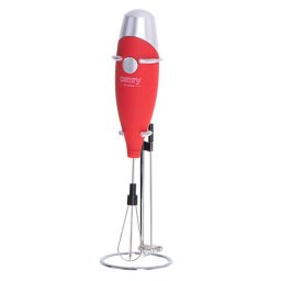 Spumator de lapte CR 4501 rosu cu tel și suport